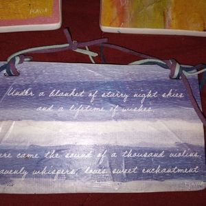 Inspirational handcrafted plaques